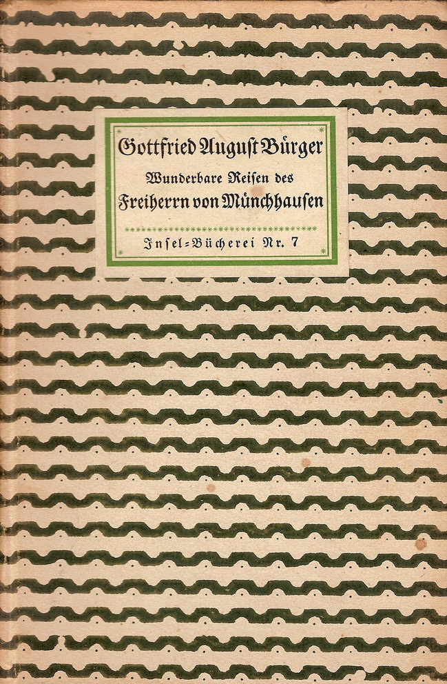 Gottfried August Bürger, Wunderbare Reisen des Freiherrn von Münchhausen, Insel-Bücherei Nr. 7, 5(1912)